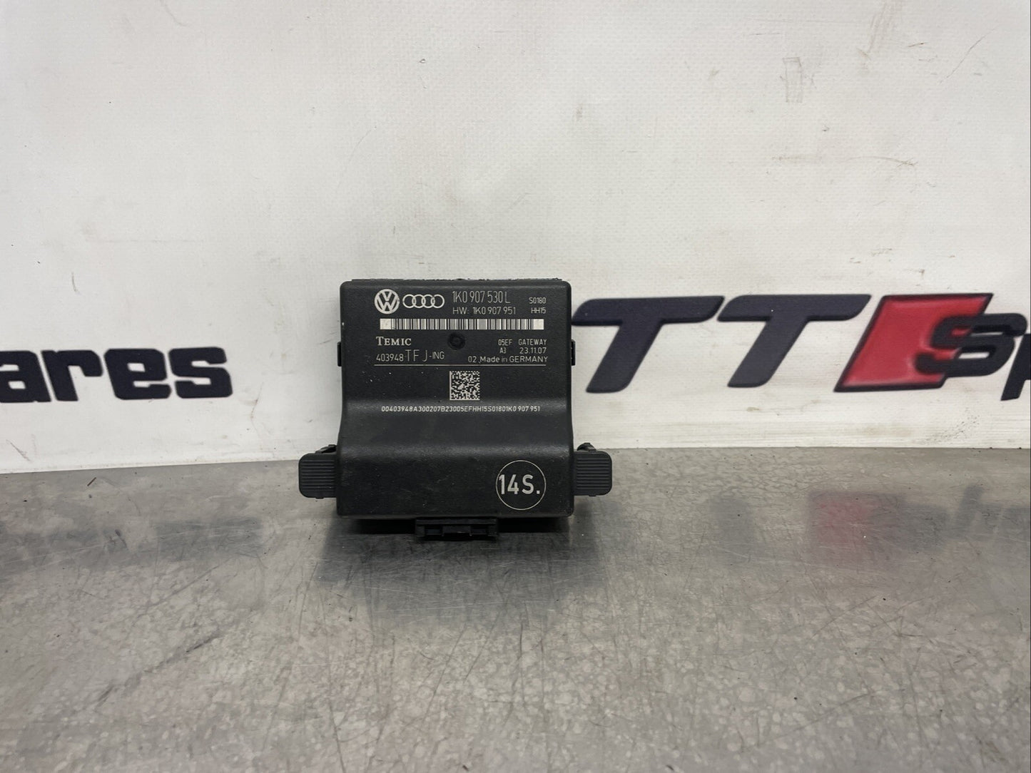 AUDI TT 8J MK2 COUPE 2008 GATEWAY CONTROL MODULE ECU 1K0907530L #1335