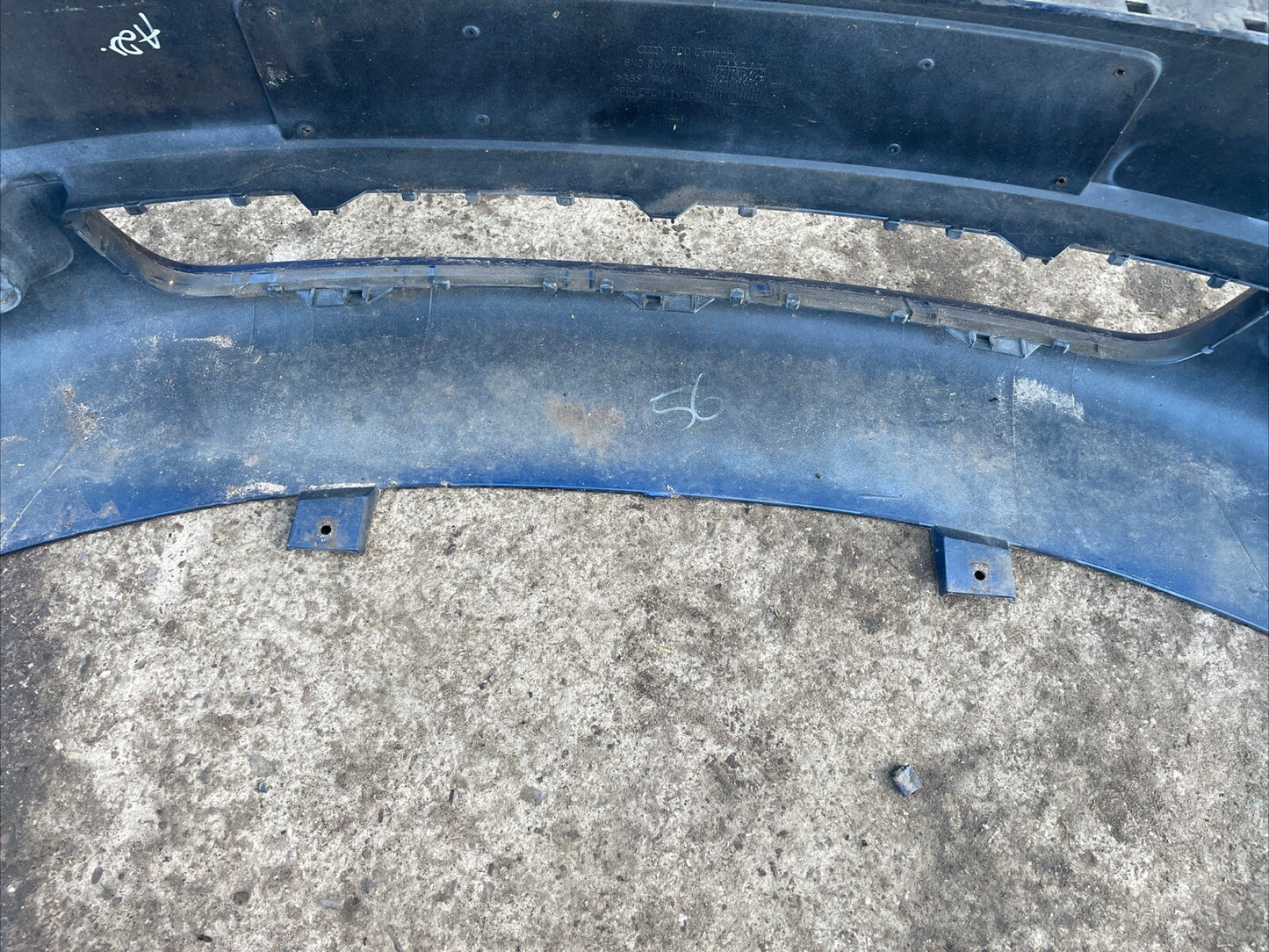 AUDI TT 8N 225 FRONT BUMPER DENIUM BLUE NO WASHER JETS / NO GRILLES