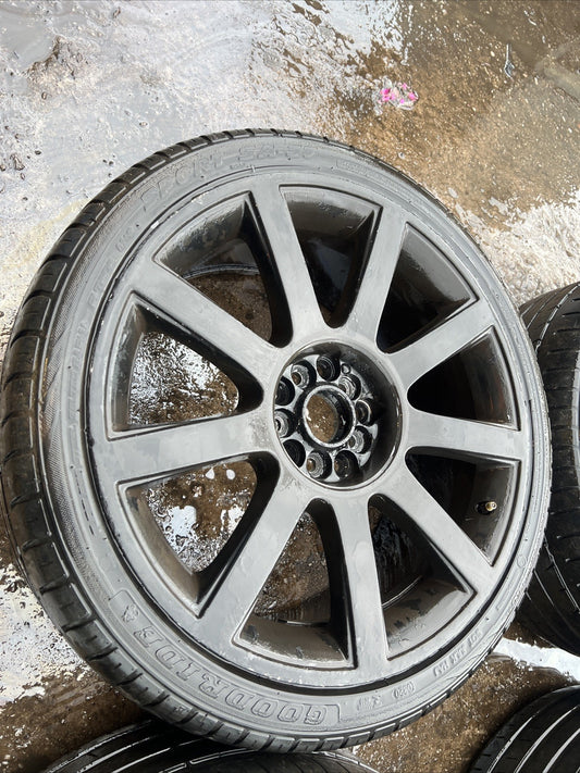 4x Audi TT Repli 9 Spoke 8N Alloy Wheels+Tyres GTI VW Golf MK4 A3