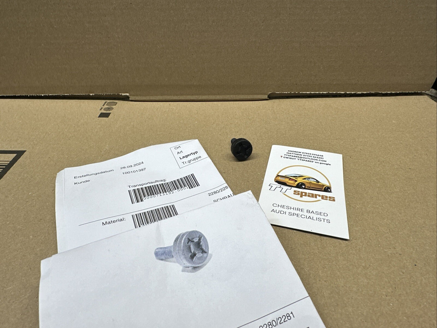 Audi TT 8N Mk1 Engine Bay Trim Fixing Bolt Screw New Genuine 8N0103531