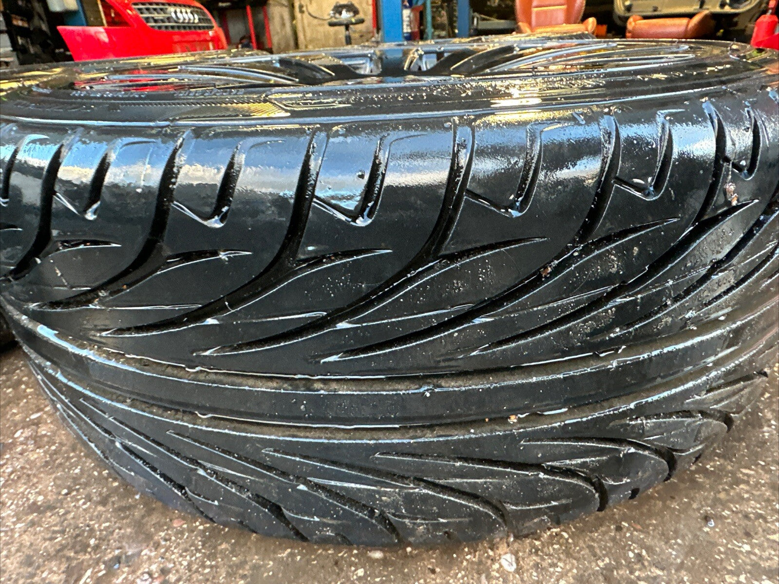 Audi TT Mk1 8N, 18” x 8J RS4 9 Spoke Alloy Wheels & Tyres 5x100 5x112 NON GENUIN
