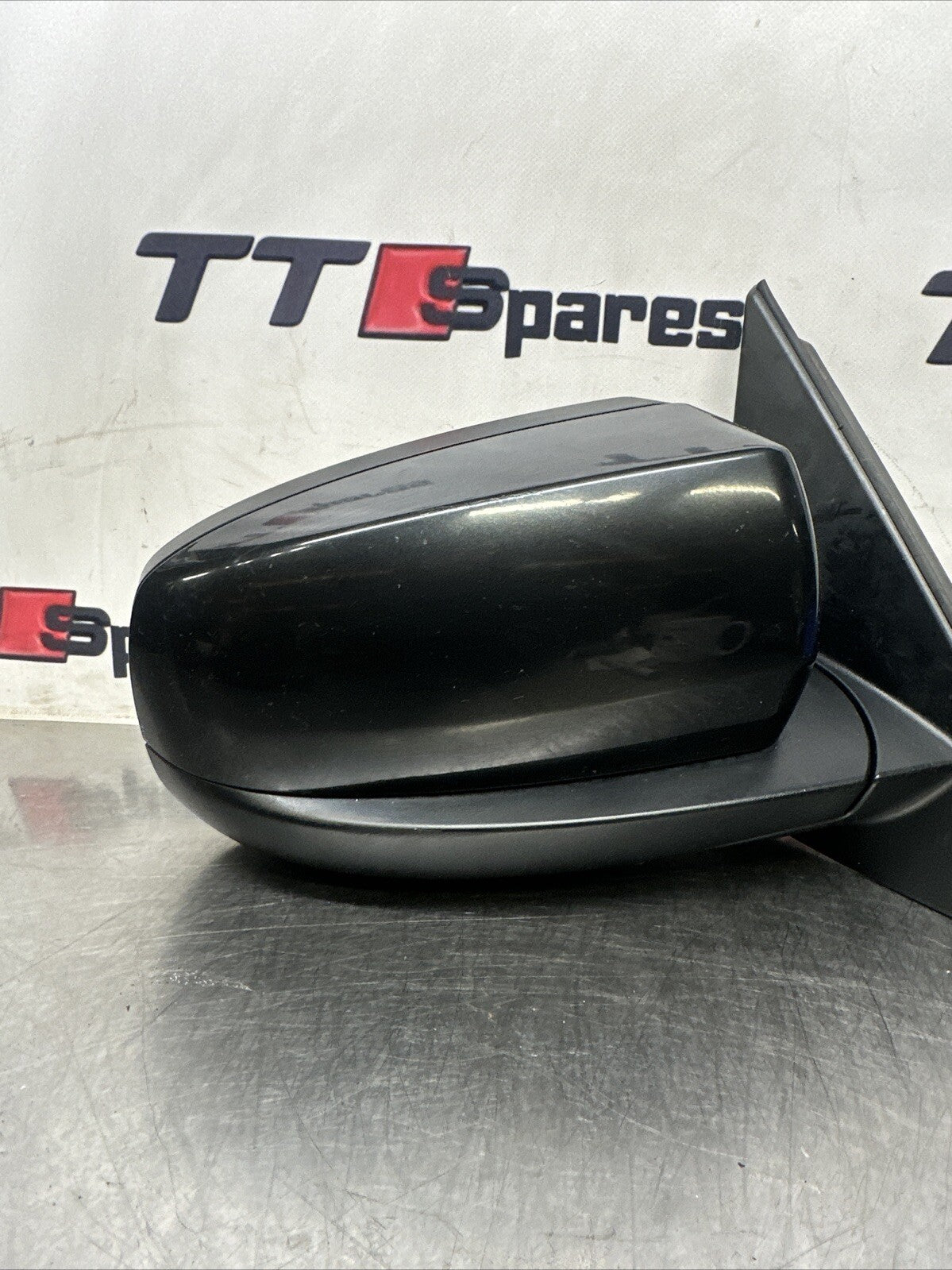 BMW X5 E70 09-13 RIGHT WING MIRROR POWER FOLD AUTO DIMM IN DEEP SEA BLUE METAL.