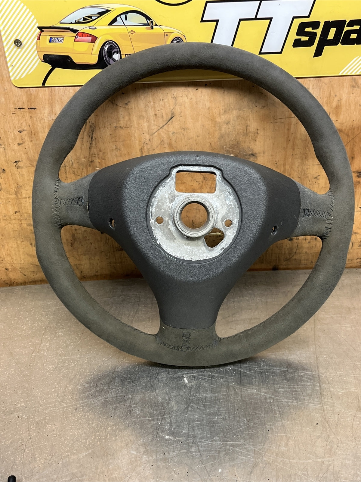 Genuine OEM Audi TT Quattro Sport Club Sport Coupe Alcantara Steering Wheel