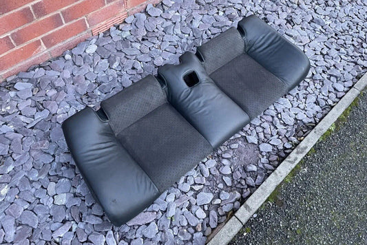 Genuine Audi TT Mk1 Rear BLACK Half Leather Alcantara Back BASE BENCH Seat*98-06