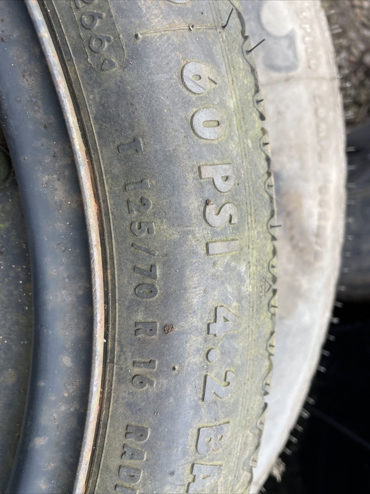 GOLF MK3 PASSAT B4 16" SPACE SAVER SPARE WHEEL 125/70R16 CONTINENTAL 3A0601025