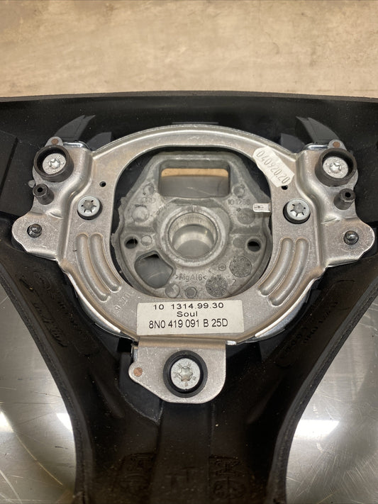 AUDI TT MK1 8N BLACK LEATHER STEERING WHEEL 8N0419091B 25D