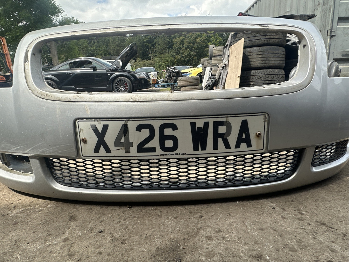 AUDI TT 8N MK1 225 FRONT BUMPER + WASHERS SILVER