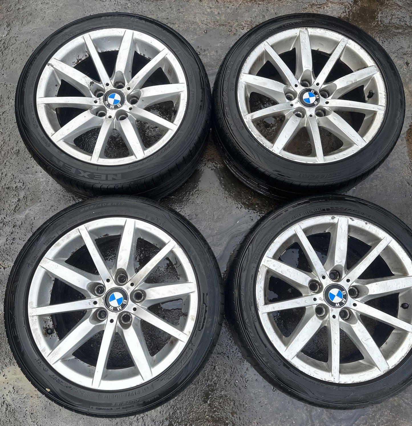 BMW E90 E91 Silver Light Alloy WHEELS Rim 17" STAGGERED 8j + 8.5j