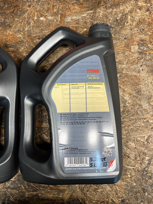 TDV8 4.4 Range Rover Fuchs Titan GT1 Pro C1 SAE 5W30 Engine Motor Oil 10 Litres