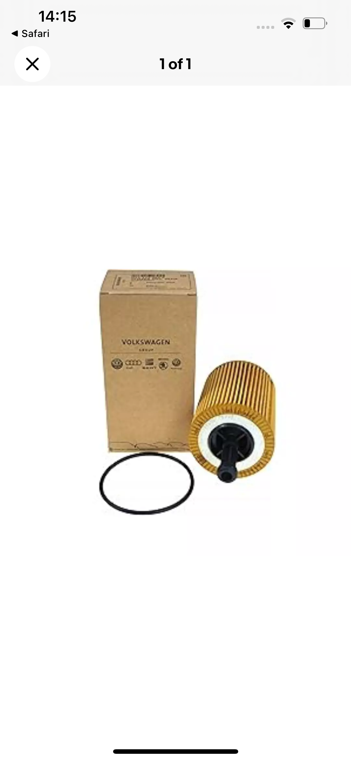 07111562a vr6 oil filter brand new