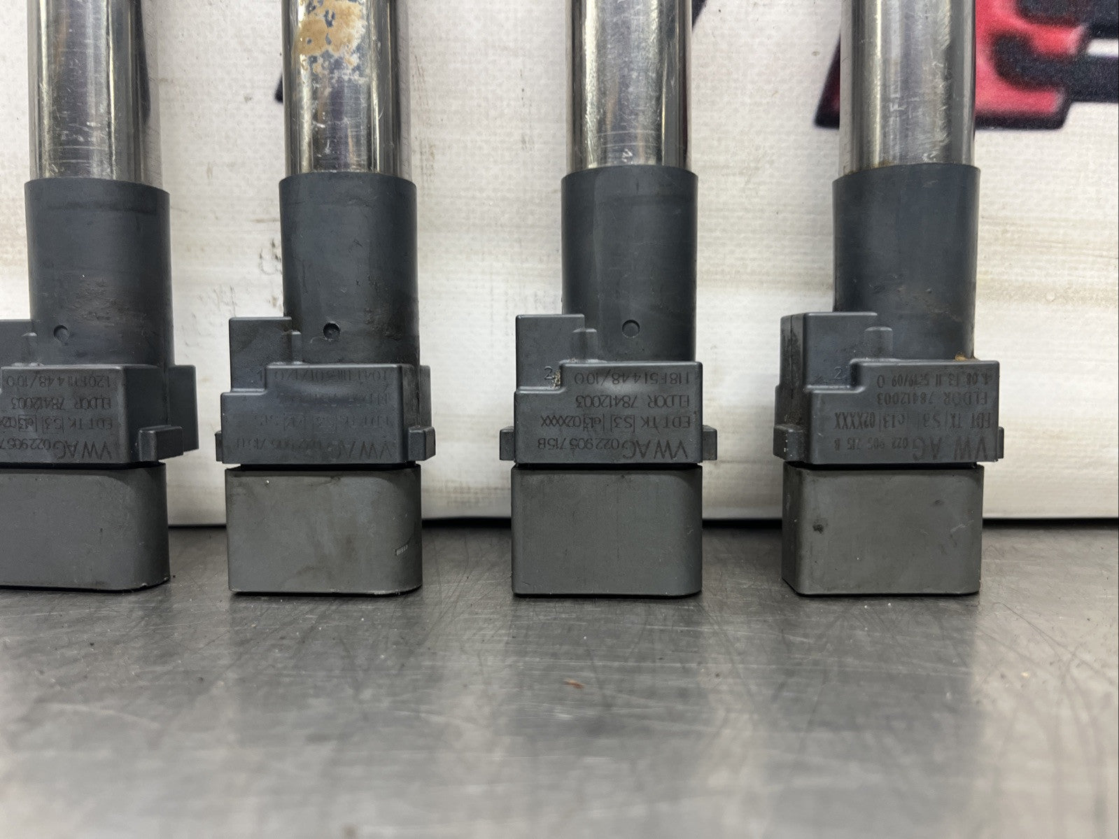 Audi TT V6 Quattro 2004 3.2 petrol ignition coil pack x4 set 0986221051 GENUINE