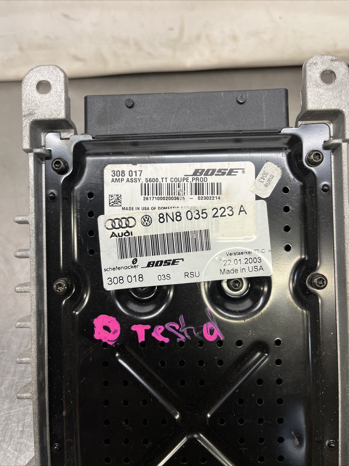 Audi TT MK1 Bose Amplifier 2006 8N8035223A