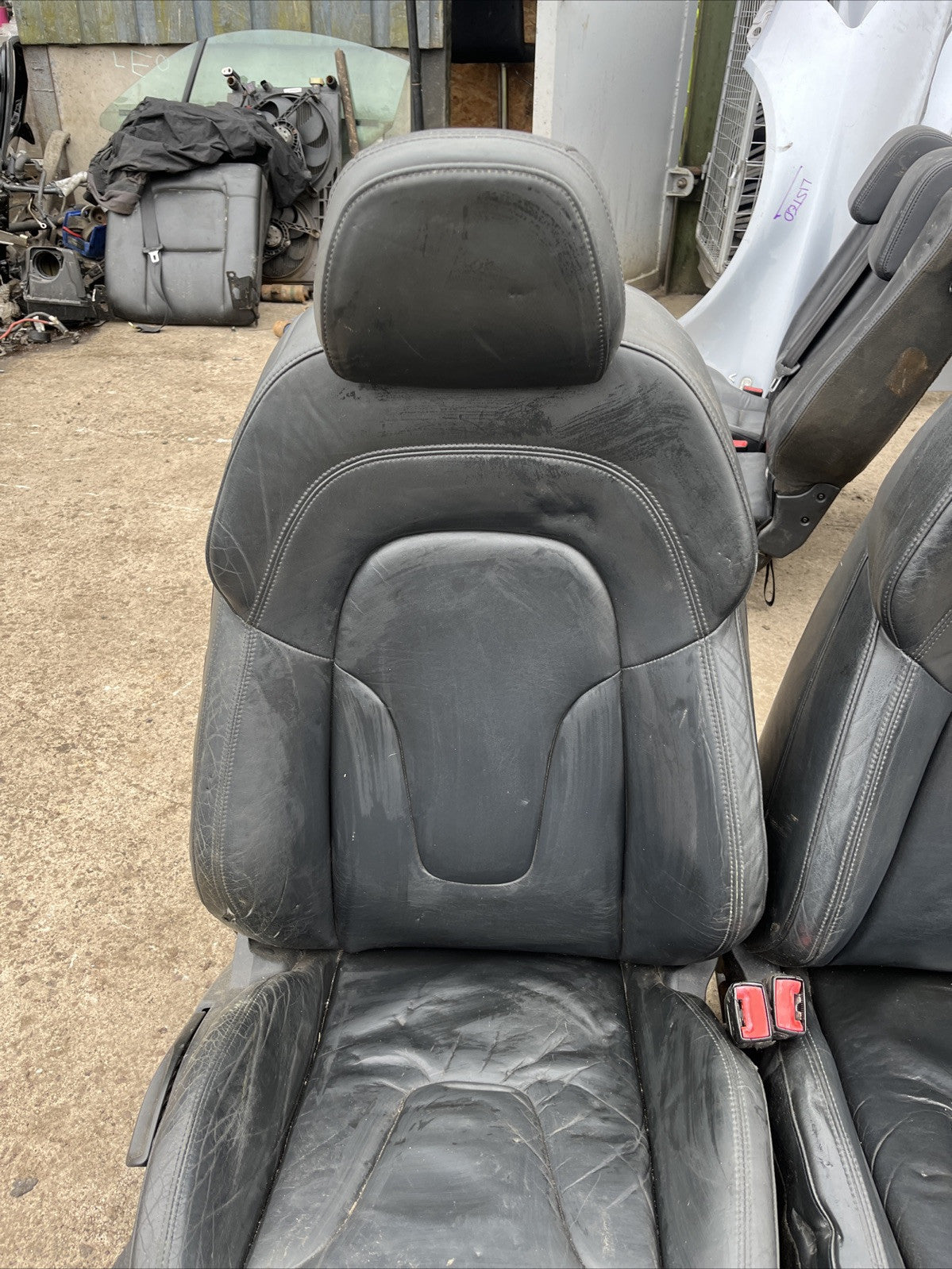 AUDI TT MK2 LEATHER SEATS FRONT x2 8J COUPE 2006-14