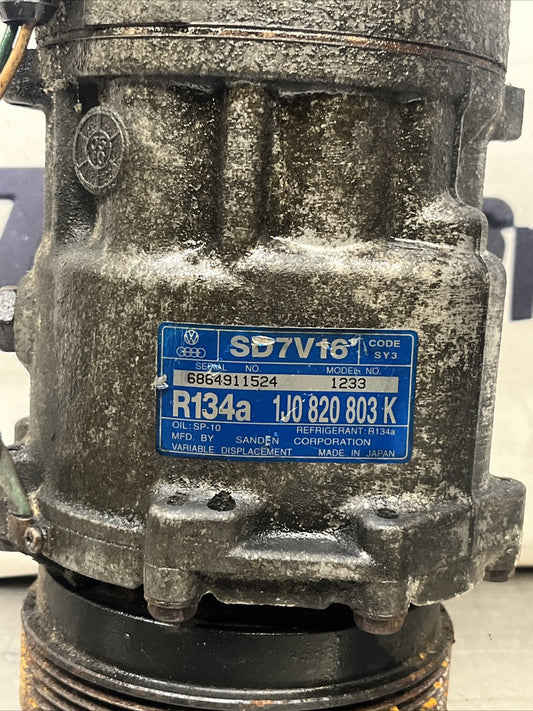 VW Audi Golf MK4 Bora TT Leon AC Air Con Compressor Pump 1J0820803K SD7V16