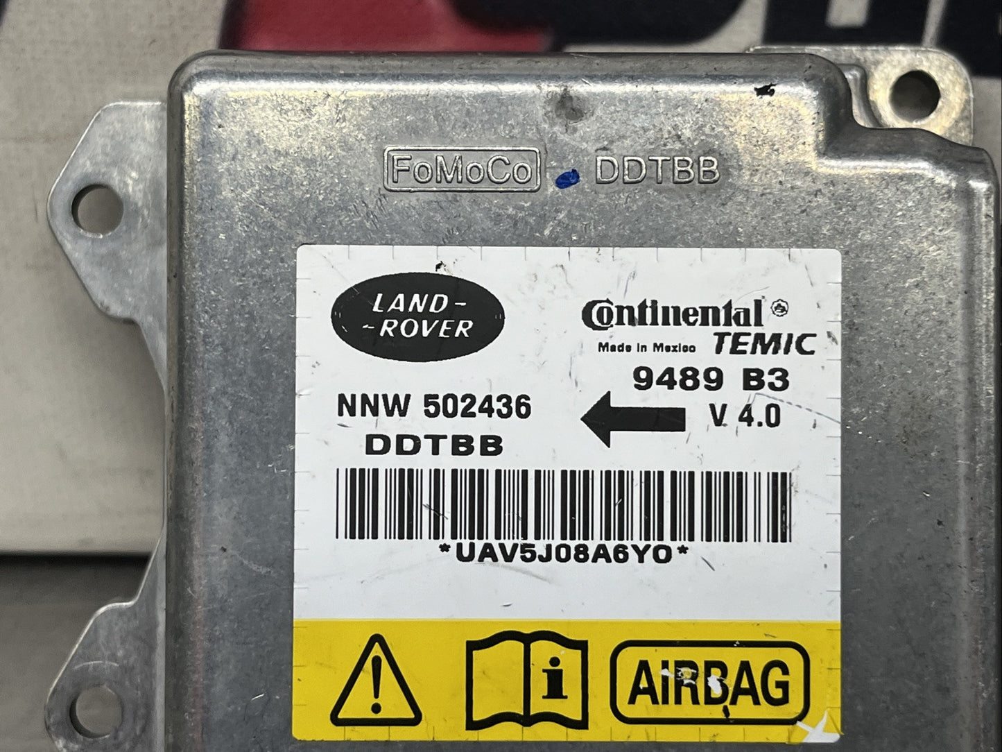 LANDROVER RANGE ROVER SPORT MK1 L320 AI BAG SAFETY DEVICE ECU - NNW502436