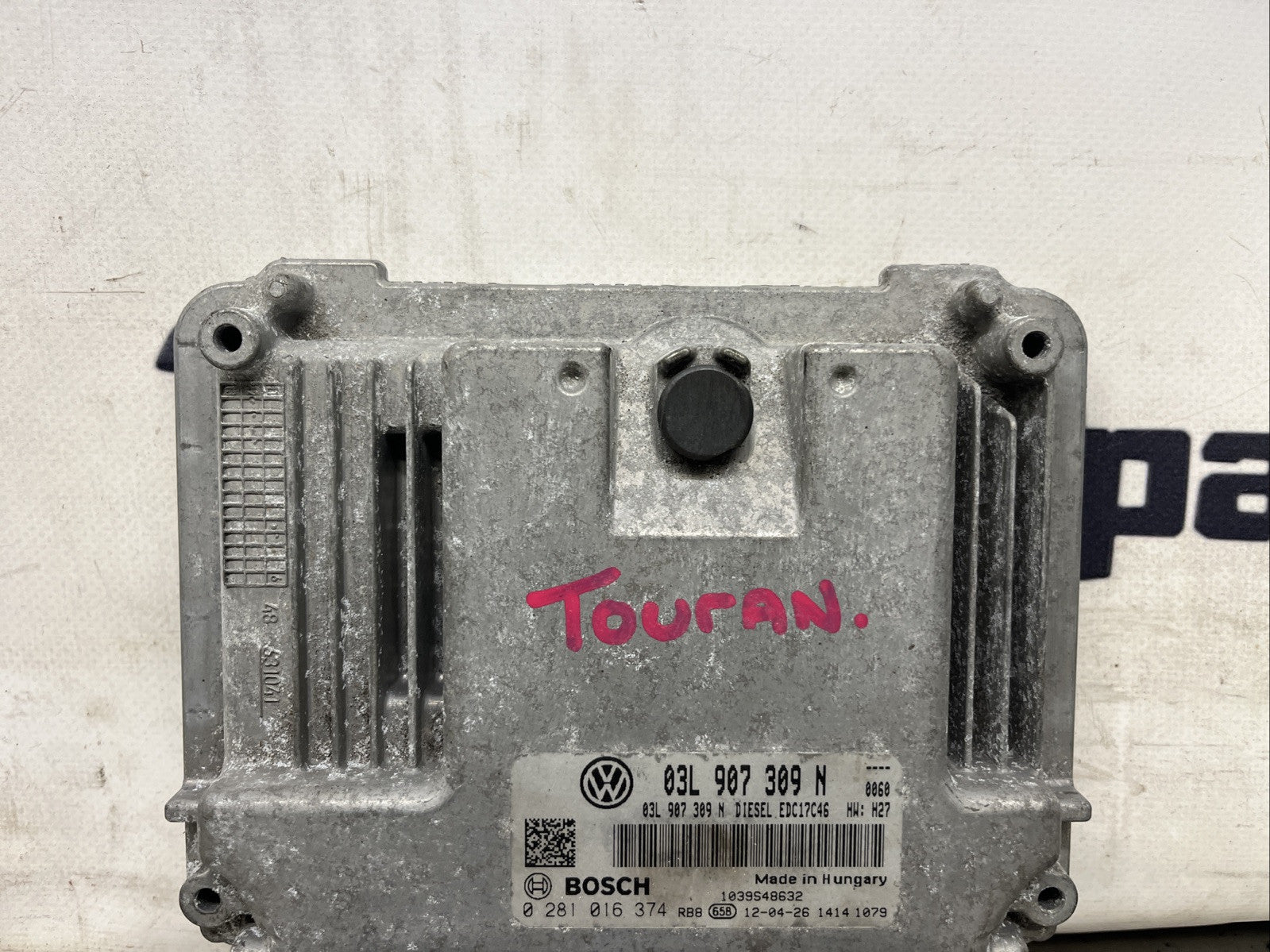 Control unit ECU for engine engine control unit VW Touran 1T3 10-15 TDI 2.0 103K