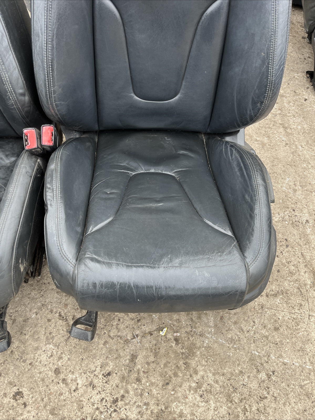 AUDI TT MK2 LEATHER SEATS FRONT x2 8J COUPE 2006-14
