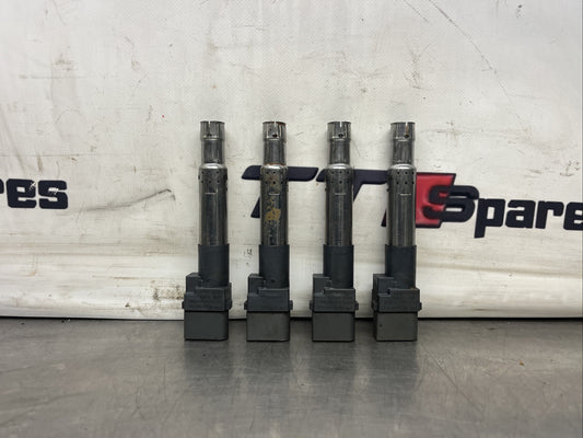 Audi TT V6 Quattro 2004 3.2 petrol ignition coil pack x4 set 0986221051 GENUINE