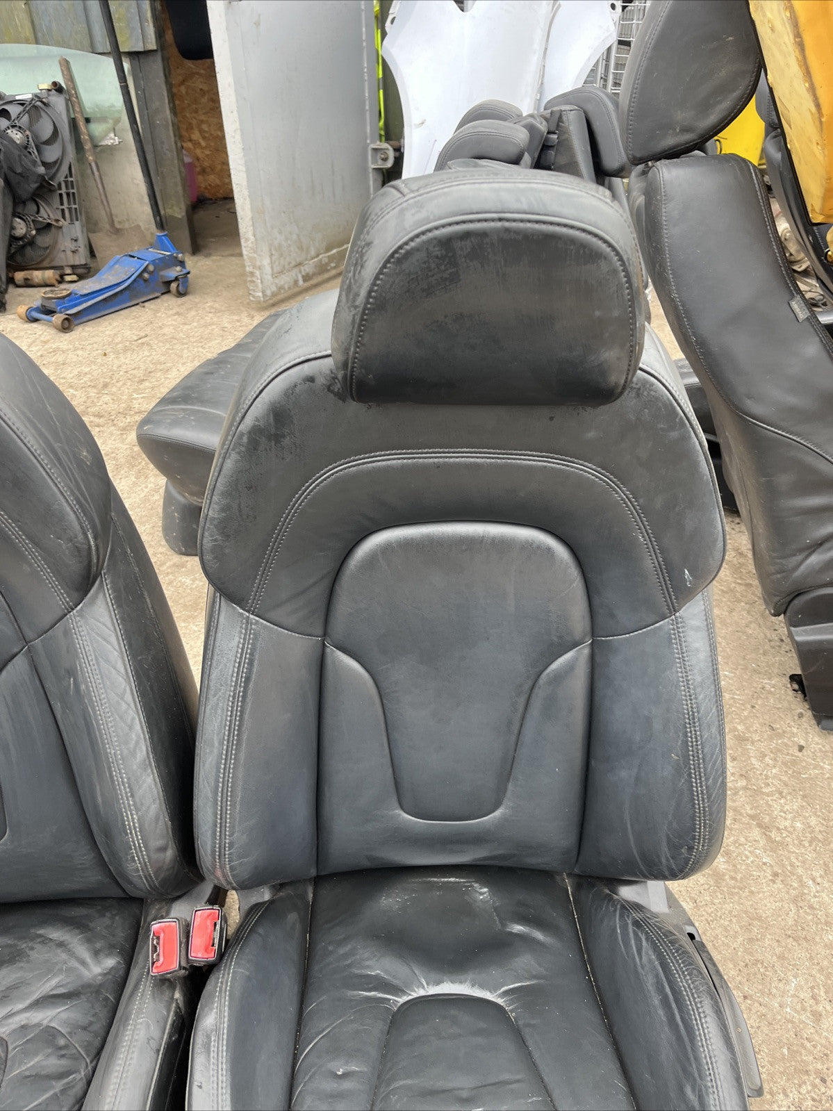 AUDI TT MK2 LEATHER SEATS FRONT x2 8J COUPE 2006-14
