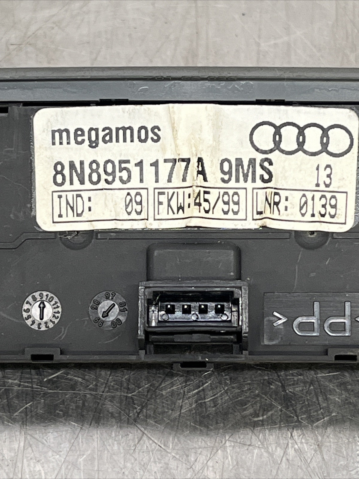 Motion sensor Audi TT 8N Ultrasonic sensor DWA Sensor 8N8951177A