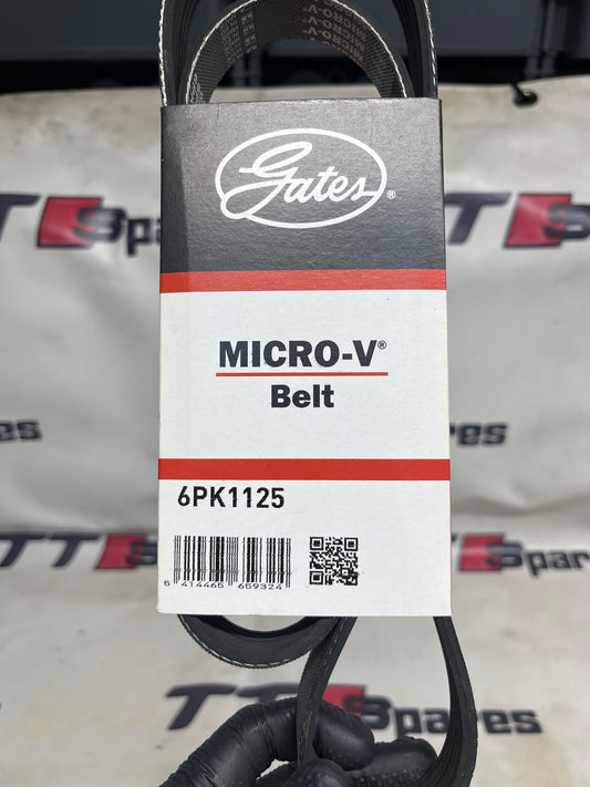 6 Rib Multi V Drive Belt 6PK1125 Gates 6079930496 A6079930496 117201617R 6PK1126