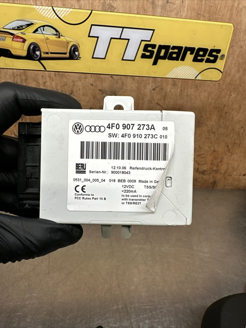 4F0910273A RDC Control Unit Tire Pressure Monitoring Audi A6 S6 RS6 4F Q7 4L