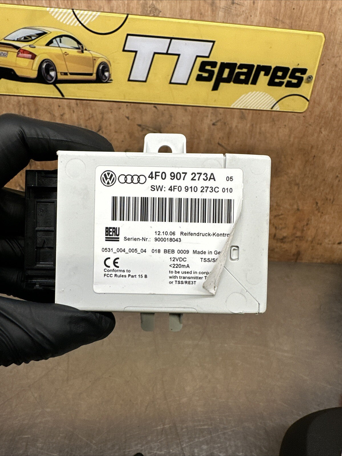 4F0910273A RDC Control Unit Tire Pressure Monitoring Audi A6 S6 RS6 4F Q7 4L