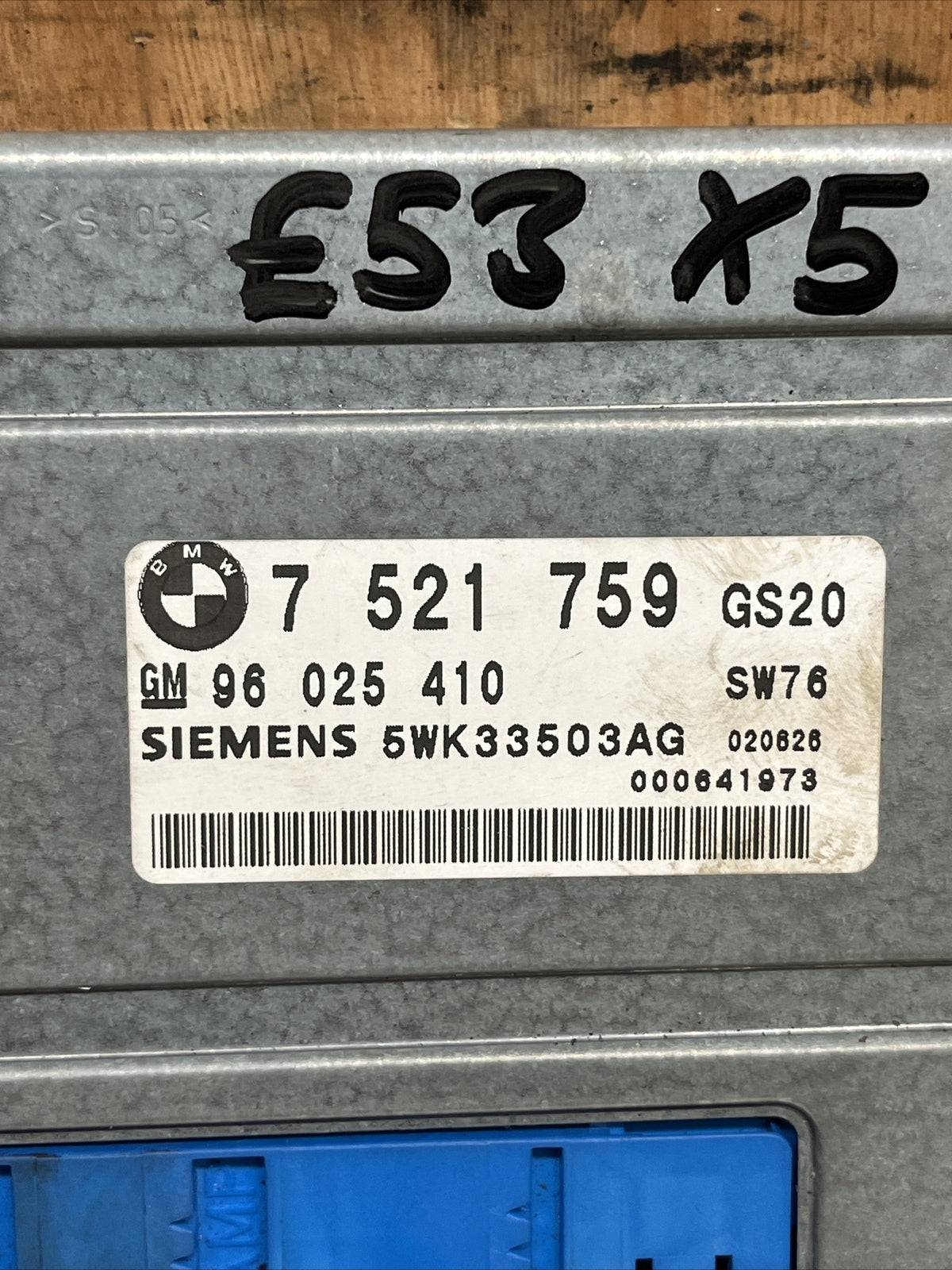 BMW X5 E53 M54B30 ECU GEARBOX Control Unit 7 521 759 7521759 5WK33503AG