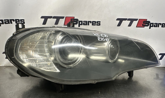BMW X5 HEADLIGHT XENON FRONT RIGHT DRIVER SIDE OFFSIDE 7161590 E70 2007