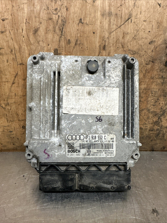 Audi S6 ECU Engine Control Unit 5.2L V10 2007 C6 4F1910552C Warranty