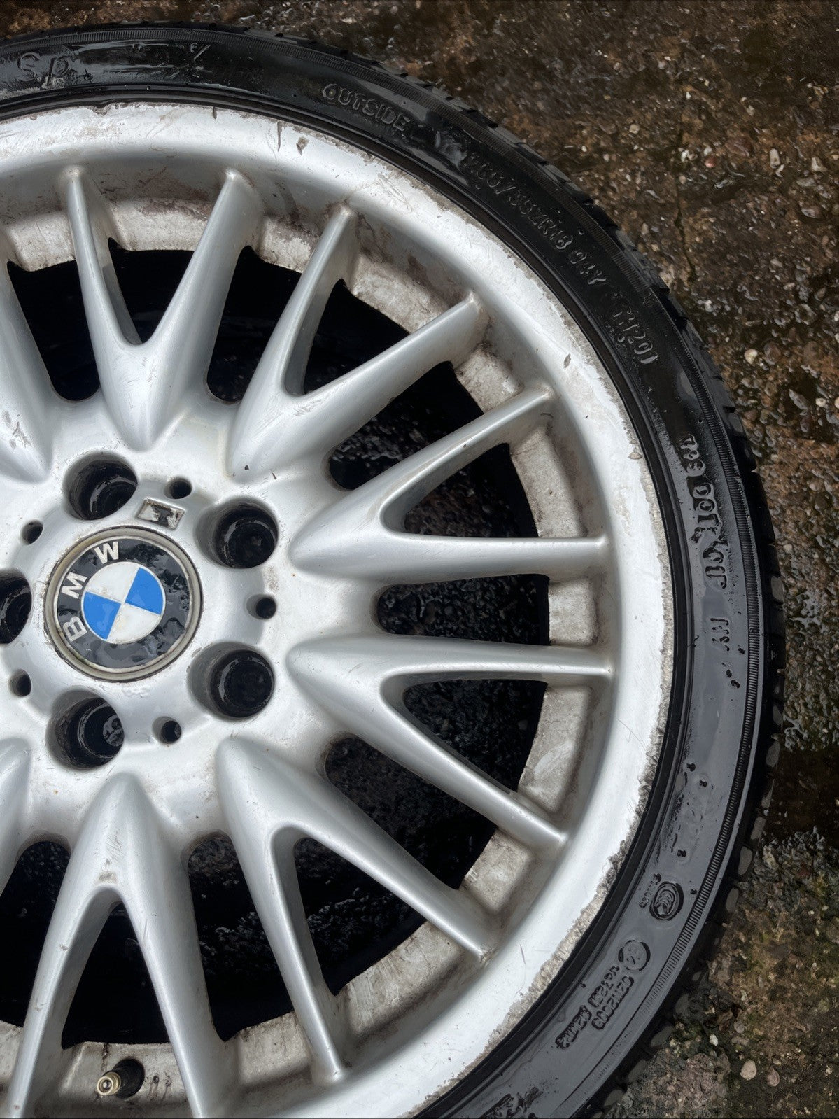 18" 5x120 BMW e46 Original Staggered MV1 Alloy Wheels - SINGLE