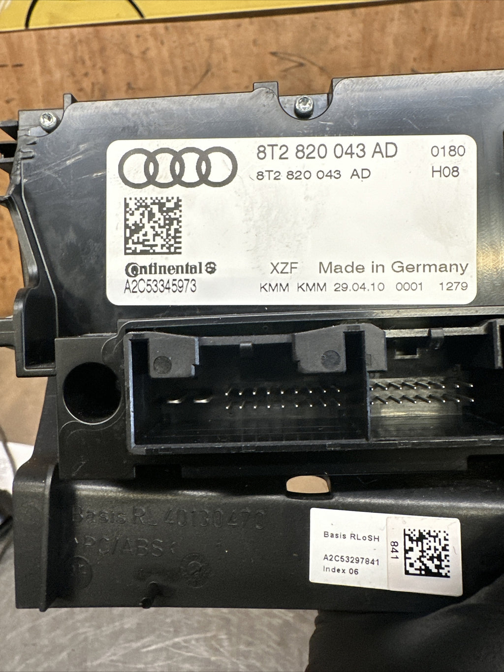 8K2820043AD 2012 AUDI A5 8T HEATED SEATS HEATER CLIMATE CONTROL SWITCH PANEL