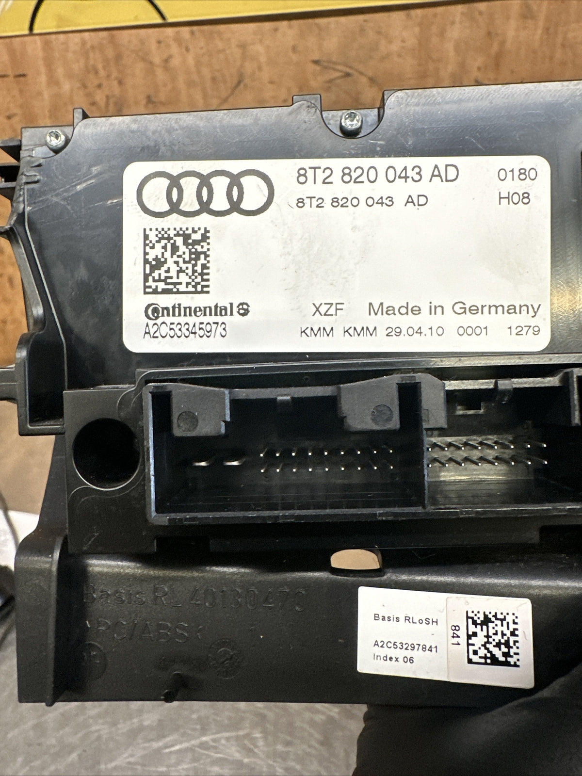 8K2820043AD 2012 AUDI A5 8T HEATED SEATS HEATER CLIMATE CONTROL SWITCH PANEL