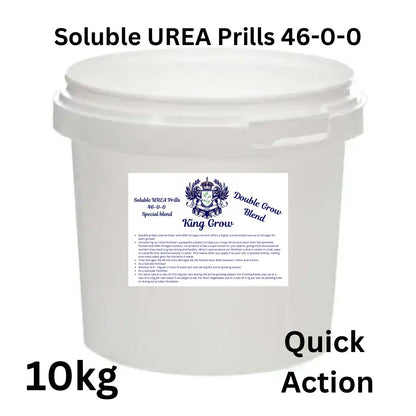 King Grow Urea Soluble Prills/Granular 46% (N) Fertiliser | Quick Release | 10kg