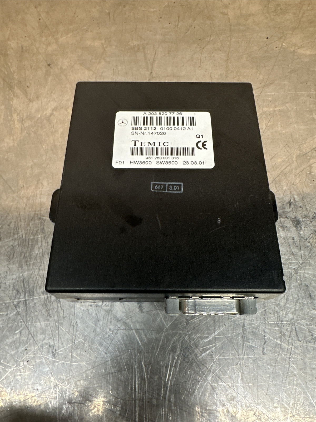 MERCEDES S CLASS W220 Calculator confort  A2038207726