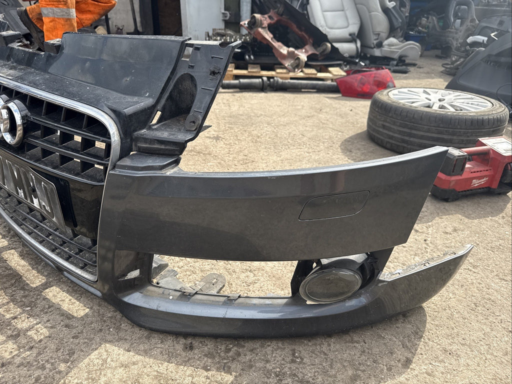 AUDI TT TTS MK2 FRONT BUMPER COMPLETE GENUINE 2007-2014 Grey Colour 8J 3.2 V6