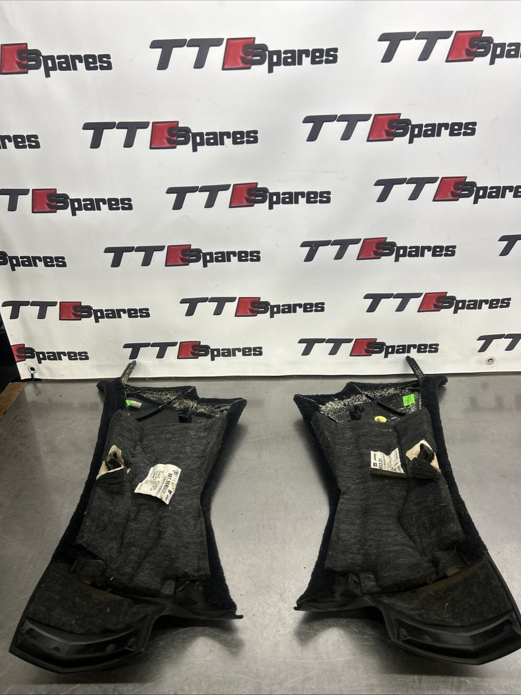 Porsche Boxster 987 B Pillar Trim Panel Pair 98755660301 98755660401 Black