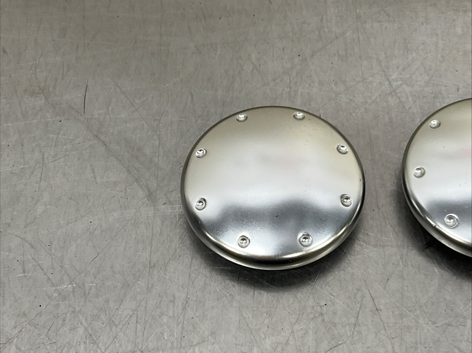 AUDI TT MK1 ALUMINIUM INTERIOR DOOR HANDLE TRIM COVER CAP PAIR  8n0867163