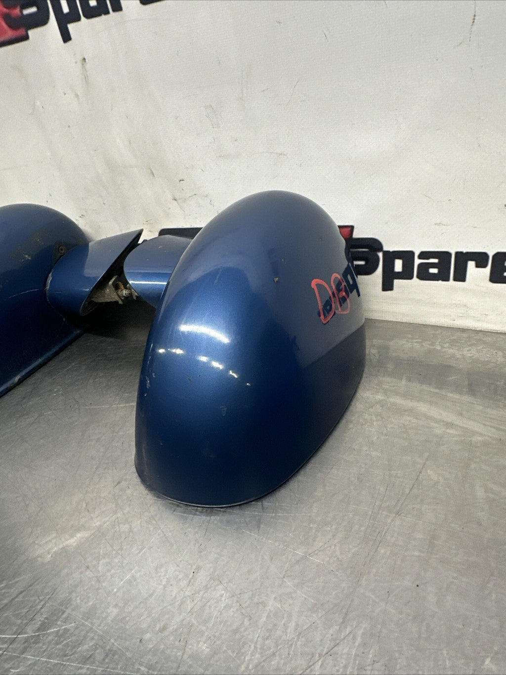 Audi TT Mk1 Wing Mirrors Pair In Good Condition DENIUM Blue OEM Genuine