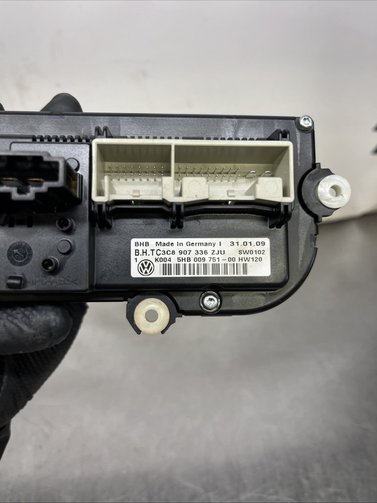 3C8907336ZJU 2010 VOLKSWAGEN GOLF MK6 HEATER CLIMATE CONTROL PANEL