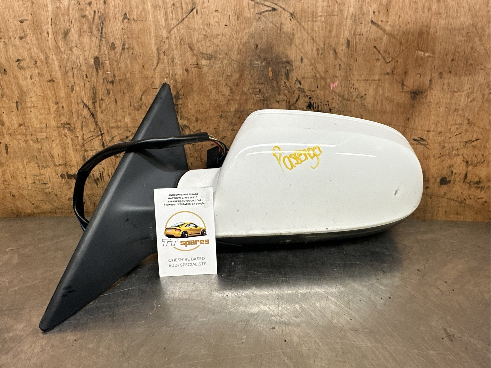 AUDI A5 (2009) WING MIRROR PASSENGER SIDE WHITE LY9C 8K0