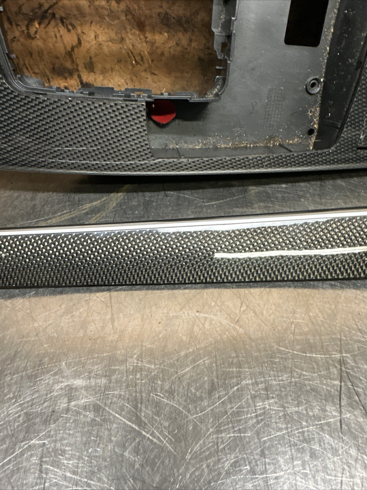 Audi A6 S6 C6 4F 04-11 RHD Complete Carbon Fiber Interior Trim Set Chrome Insert