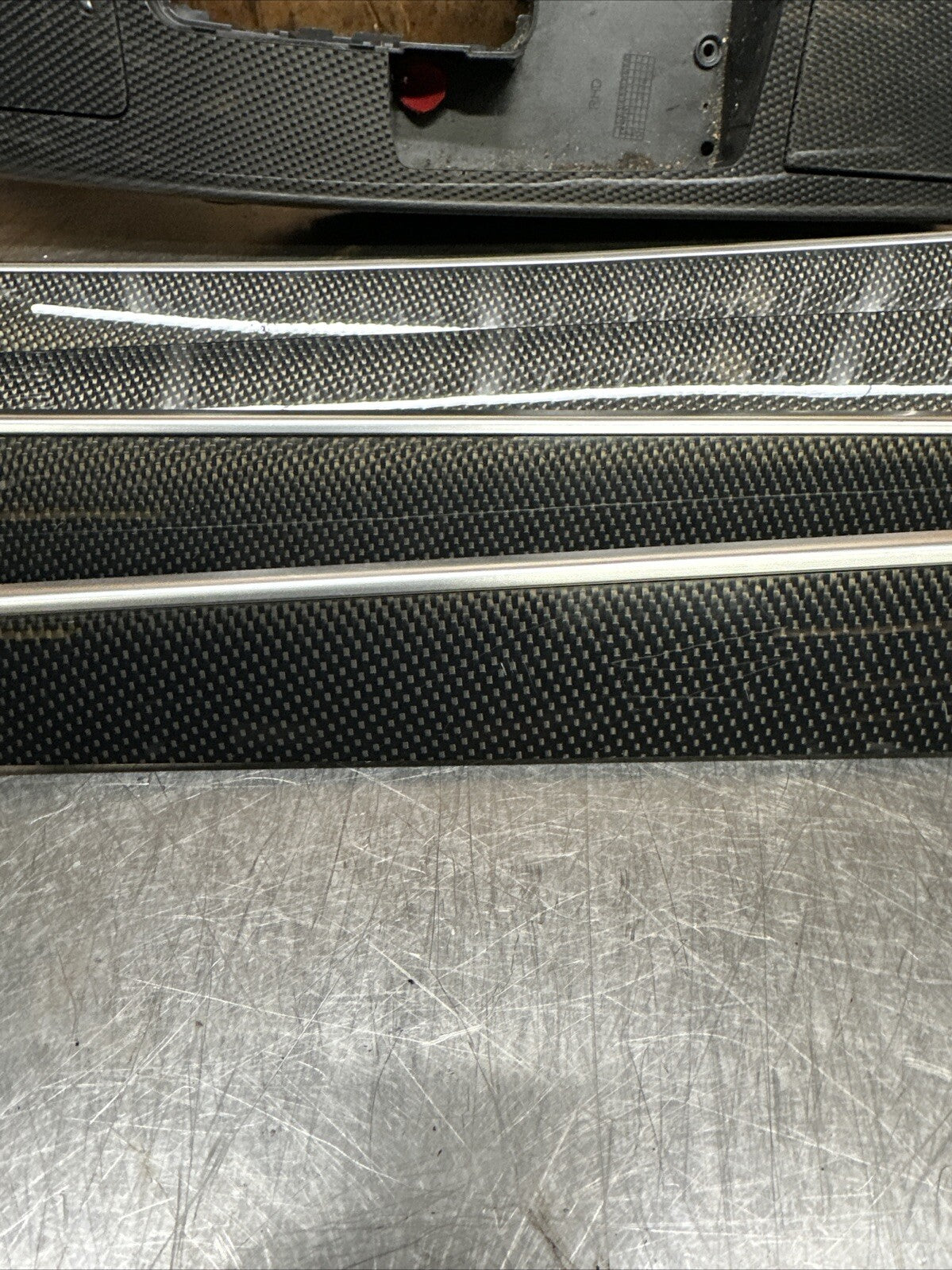 Audi A6 S6 C6 4F 04-11 RHD Complete Carbon Fiber Interior Trim Set Chrome Insert