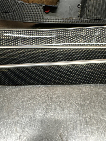Audi A6 S6 C6 4F 04-11 RHD Complete Carbon Fiber Interior Trim Set Chrome Insert