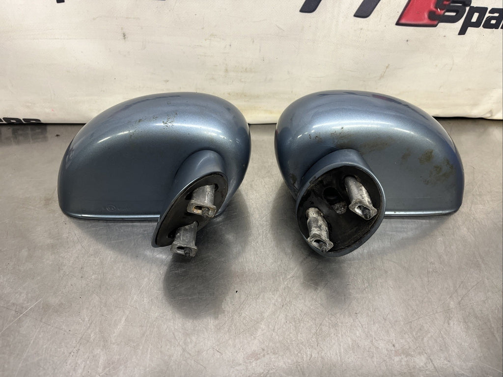 Audi TT Mk1 Wing Mirrors Pair In Good Condition Glacier Blue OEM Genuine
