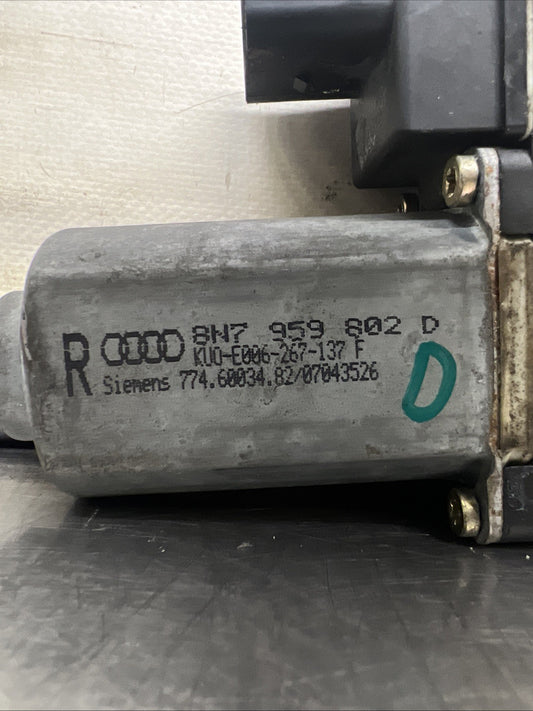 Audi TT 8N Mk1 OS Right Roadster Electric Window Motor 8N7959802D