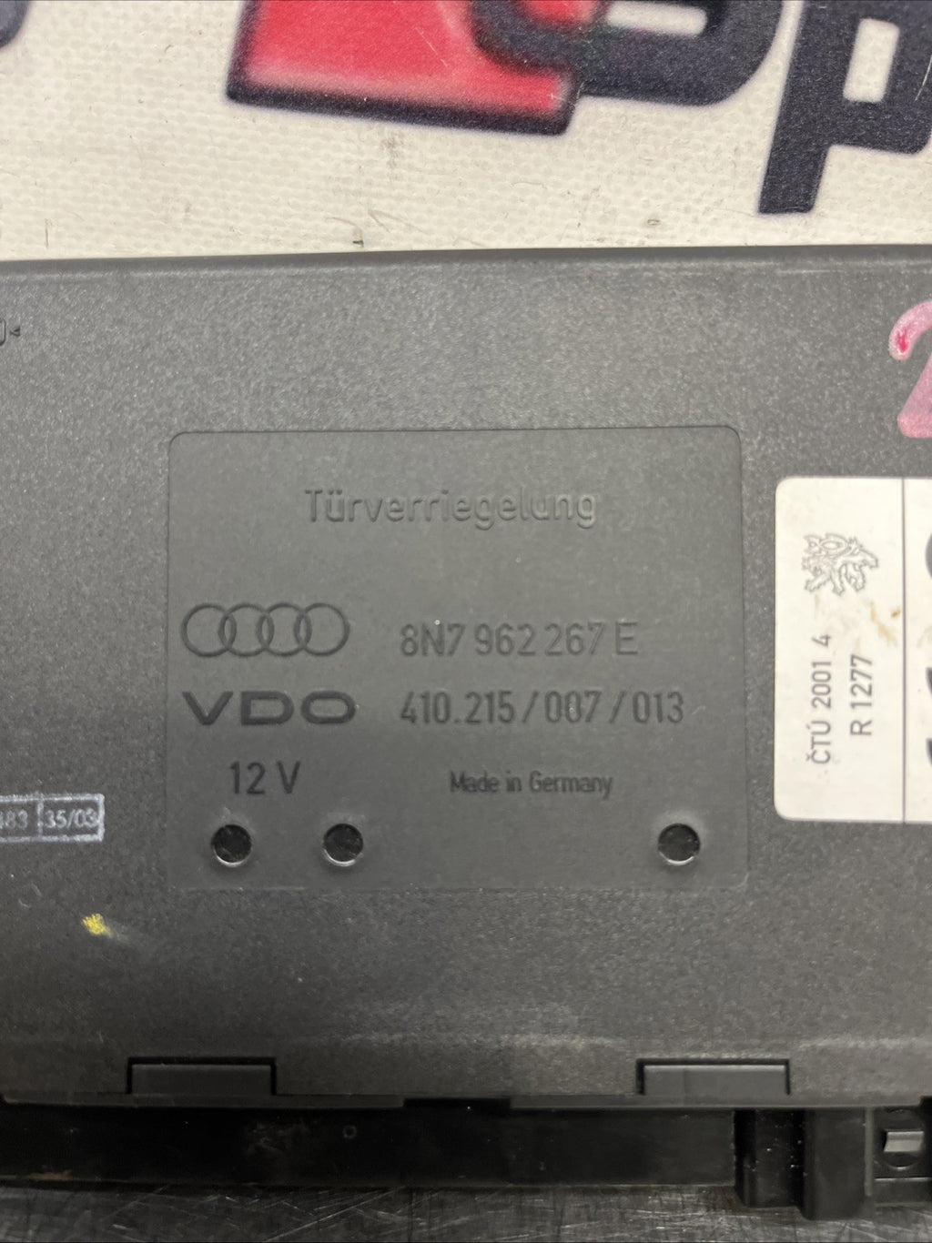 Audi TT Convertible CCM comfort control module 8N7962267E Roadster 8N