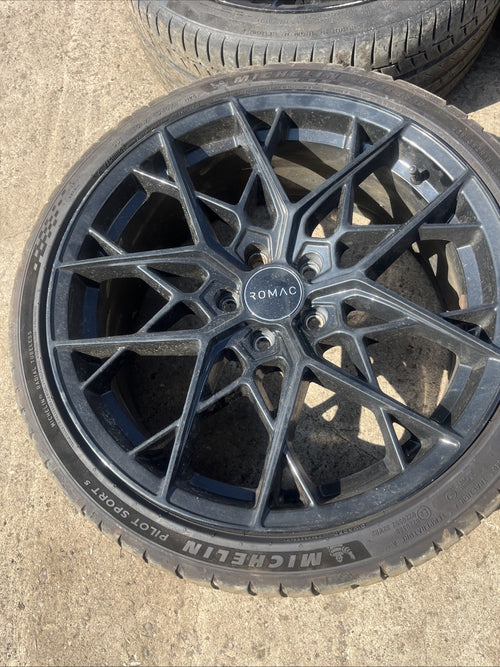 19 Inch Romac Alloys with Good Tyres . 5x112 Leon Golf Cupra