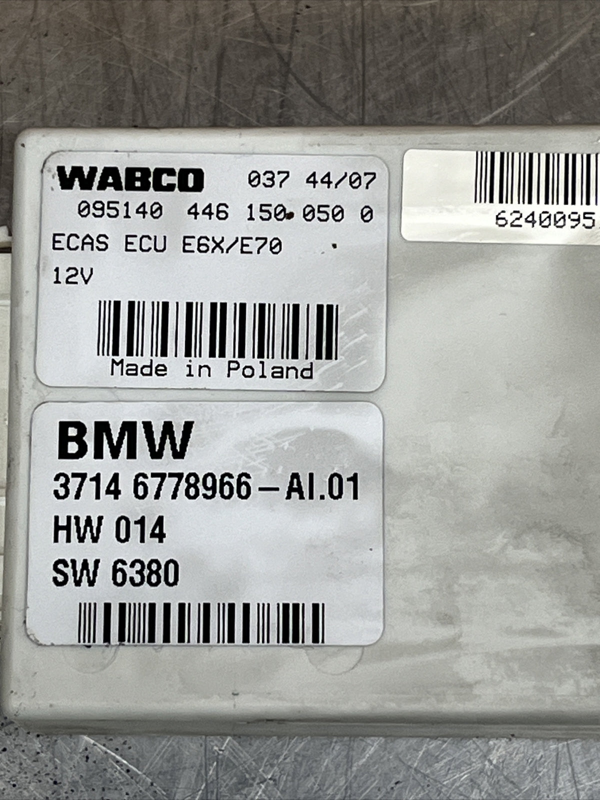 BMW X5 Series E70 Air Suspension Supply Control Unit 6778966
