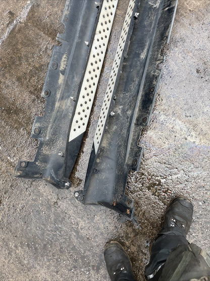 BMW E70 X5 SILL COVERS Pair ALUMINIUM FOOT PLATE